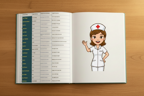 German dictionary - The Caregiver’s German Handbook - PDF and Audio